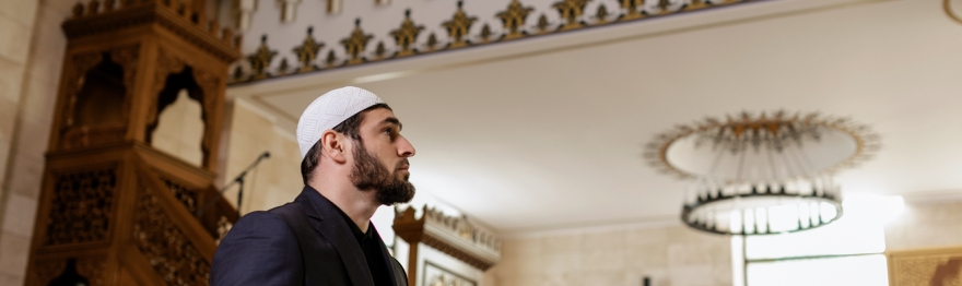 man in mosque cropped